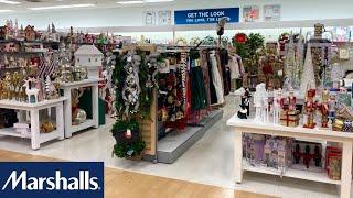 MARSHALLS CHRISTMAS DECORATIONS CHRISTMAS DECOR ORNAMENTS SHOP WITH ME SHOPPING STORE WALK THROUGH