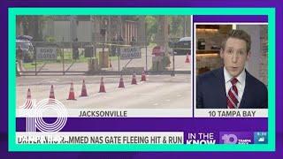 Driver dies after slamming into protective barrier at NAS Jax while trying to run gate