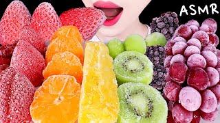 ASMR FROZEN FRUITS 얼린과일 STRAWBERRY, GRAPE, KIWI, PINEAPPLE, BLACKBERRY etc. EATING SOUNDS MUKBANG 먹방