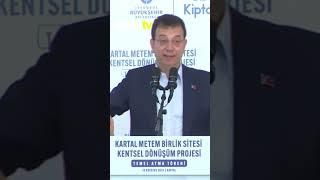 Ekrem İmamoğlu: Dünyanın her yerinde yerel güçlenirken, bizde yerel yönetimler kapı dışarı ediliyor.