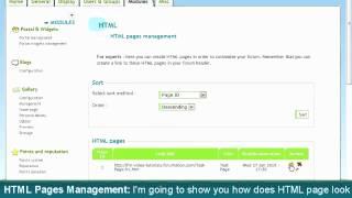 How to manage your HTML pages on Forumotion?