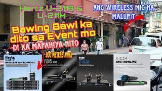 Bawing Bawi ka dito pag ito ginamit mo sa event mo #Hertz U-211B & Hertz U-211H wireless microphone