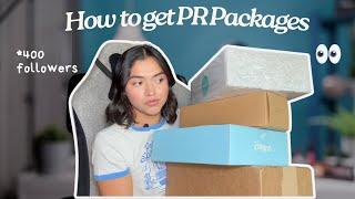 How To Get PR Packages From Brands | Under 400 Followers