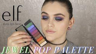 NEW ELF Mad for Matte Jewel Pop Eyeshadow Palette Review & Tutorial!