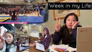 WEEK IN MY LIFE... *midterm edition* (level 10 gymnastics meets, mental breakdowns, studying, +more)