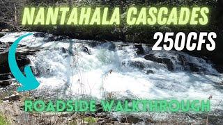 Nantahala Cascades Roadside Walkthrough-Rapids and Lines @ 250CFS