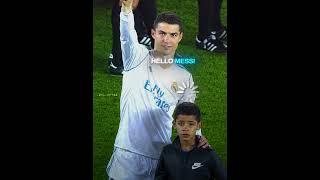 Messi Meets Ronaldo And His Son ️‍🩹