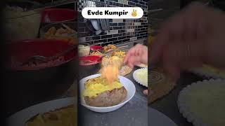 EVDE KUMPİRBAKED POTATO AT HOME️ #evdekumpir #sokaklezetleri #ytshorts