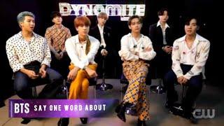 BTS - (Say one word about game)