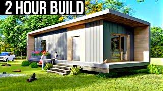 This California Based PREFAB HOME Can Be Built in Two Hours!!