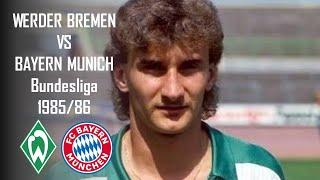 Werder Bremen vs Bayern Munich - Bundesliga 1985-1986 33. Spieltag - full match