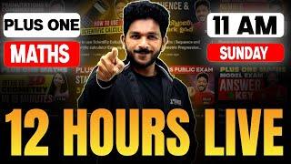 Plus One Maths Public Exam | 12 Hours Live | Exam Winner Plus One