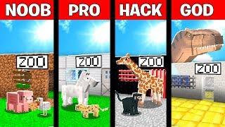 Minecraft NOOB vs PRO vs HACKER vs GOD: MODERN ZOO in Minecraft - Animation