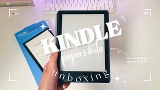 Kindle Paperwhite 5 aesthetic unboxing  why buy a Kindle in 2023 (asmr)