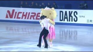 NHK19 Gala - Yuzuru Hanyu playing with mascots!