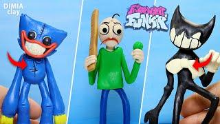 Friday Night Funkin' VS Huggy Wuggy, Bendy and Baldi with Clay (FNF Mod) (Horror/Creepypasta)