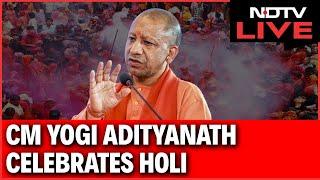 Live: CM Yogi Adityanath Participates In Procession Of Lord Narsimha In Gorakhpur | Holi Celebration