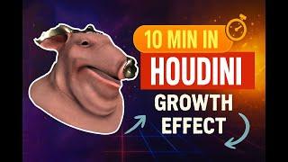 Growth Effect in Houdini | Houdini Tutorial | Just 10 Minutes