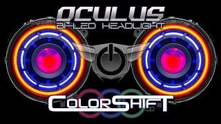 ORACLE Lighting Oculus ColorSHIFT RGB+W LED Headlights for Wrangler JL and Gladiator