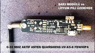 0-30 MHZ AKTİF ANEN - ŞARJLI VE ŞARJ MODÜLLÜ QUANSHENG UV-K5