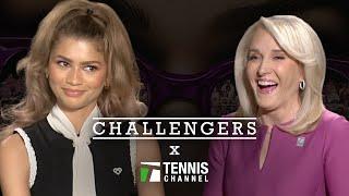 Zendaya & 'Challengers' cast talk Coco Gauff, Nick Kyrgios & more with Tracy Austin 