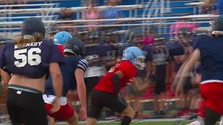 Wayne junior receiver Harold Mack full interview at Heritage HS scrimmage on 7/11/23