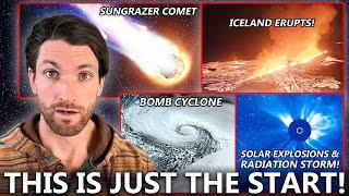 Sudden Convergence of Explosive Events on Earth and across the Solar System 