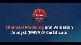 #001 CERTIFIED FINANCIAL MODELING AND VALUATION ANALYST (FMVA) COURSE & ASSESSMENT SOLUTIONS