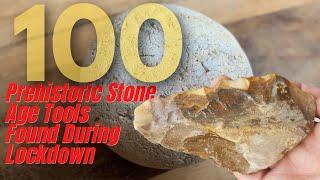 100 Prehistoric Treasure Hunting Finds / Stone Age Tools - Found In England