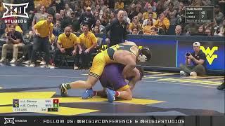 Brody Conley vs. Jared Simma (174 lbs) - Northern Iowa vs West Virginia Highlight | Big 12 Wrestling