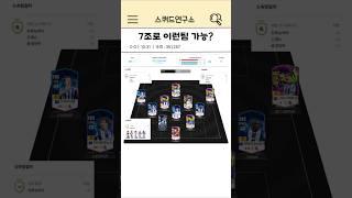 극강의 가성비 랭커의 7조스쿼드 #fc온라인