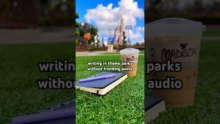 Writing books in theme parks w/o trending audio #authortube #disneyworld #universalorlando