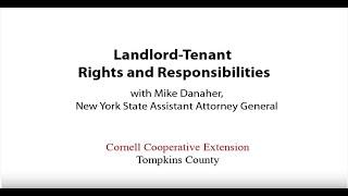 Landlord Tenant Rights & Responsibilities, 5/9/19 - Mike Danaher