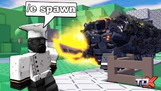 Tower Defense X Admin Trolling... | ROBLOX