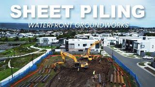 FUTURE OF SHELL COVE | The Beginning of Groundworks | SHEET PILING