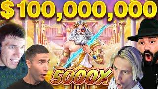 $100 MILLION MAX WINS (xQc, Ayezee, Trainwreckstv, Roshtein)