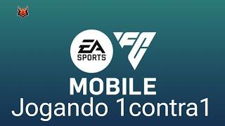 Jogando 1contra1 no EA FC Mobile.