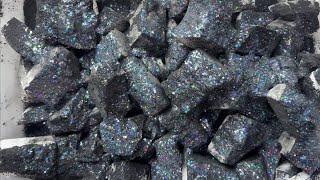 Mega Bucket of G1 Chunks under Black Glitter and Mica