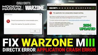 Fix COD MW III | WARZONE SEASON 2 Crashing & Not Launch - DirectX Error & Game_steam_ship.exe Error