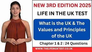 Life in the UK Test 2025 | Chapter 1 & 2 Free 24 Questions #lifeintheuktest #lifeintheuktest2025