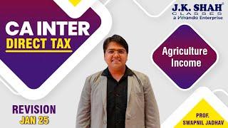 CA Inter Revision | Direct Tax | Agriculture Income | Hindi + English