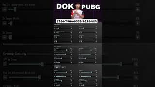 DOK Sensitivity 3.5 Update | BEST ZERO RECOIL SENSITIVITY | PUBG MOBILE/BGMI