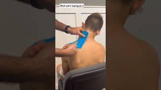 Relieve Neck & Shoulder Pain with Kinesiology Tape pt2: Levator Technique  #neck #neckpain #kttape