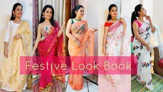 Festive Look Book 2020 | Styling Tips| Indian Wardrobe Essentials | AbhaJaiswal