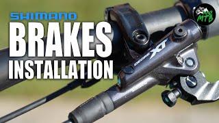 Shimano BRAKES Installation How-To, 12 Speed or 11 Speed XTR, XT, SLX, Deore, 2 and 4 Piston Brake