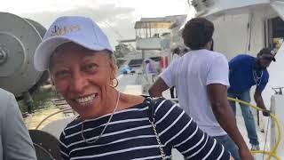 Arrival at dock for boarding Kingston Harbour birthday cruise - Port Royal Jamaica February 11, 2025