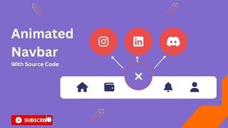 Create an Animated Navbar with HTML and CSS - A Beginner's Guide | @CodeSmoker