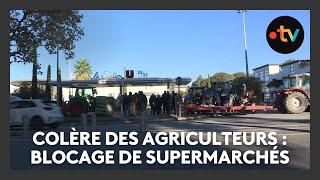 Agriculteurs en colère : cinq supermarchés bloqués par 50 tracteurs en Vaucluse