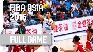 Philippines v Lebanon - Quarter-Final - Full Game - 2015 FIBA Asia Championship