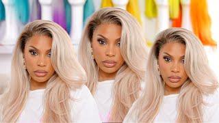 THE PERFECT ASH BLONDE HIGHLIGHT WIG INSTALL| MEGALOOK HAIR